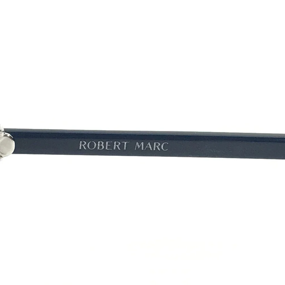 Robert Marc Sunglasses RM 776-364 Blue Silver Round Frames with Blue Lenses